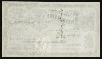 Backside shows a signature